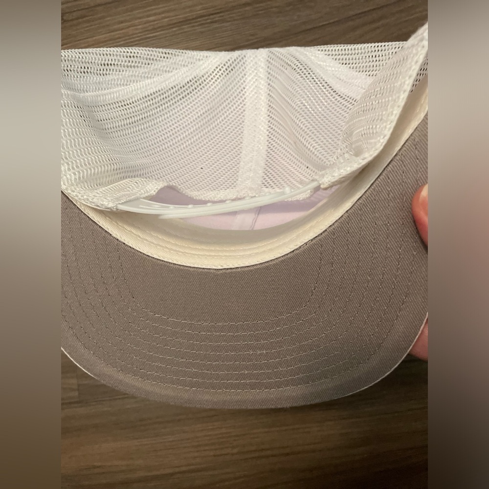 OTTO White Cap with Colorful Stripe Outside,TX Patch OSFM adjustable snap - Picture 5 of 7